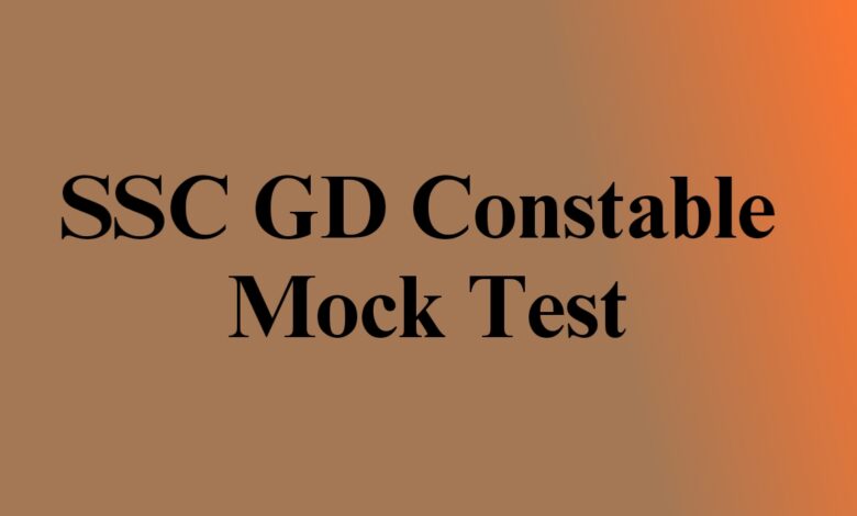 SSC GD Constable Exam mock test