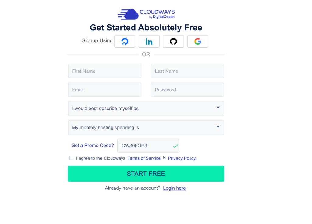 30 Off for 3 Months Cloudways Coupon Code