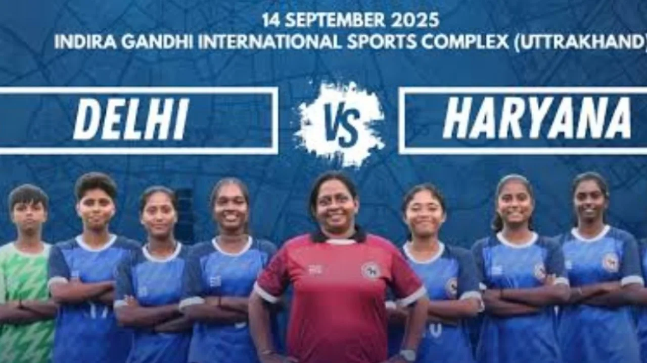 हरियाणा की शेरनियों का जलवा: Senior Women’s National Football Championship में दिल्ली 3-1 से मात 1 हरियाणा की शेरनियों का जलवा Senior Womens National Football Championship म 20250915 125657 0000